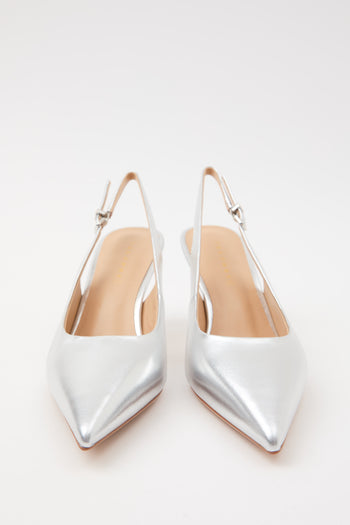 Tre Emme Slingback Argento Donna - 7
