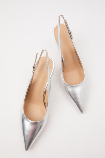 Tre Emme Slingback Argento Donna - 8