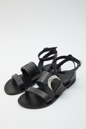 Tre Emme Sandalo Nero Donna - 3