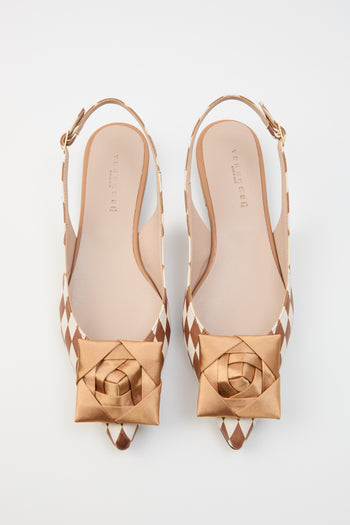 Tre Emme Slingback Oro Donna - 6
