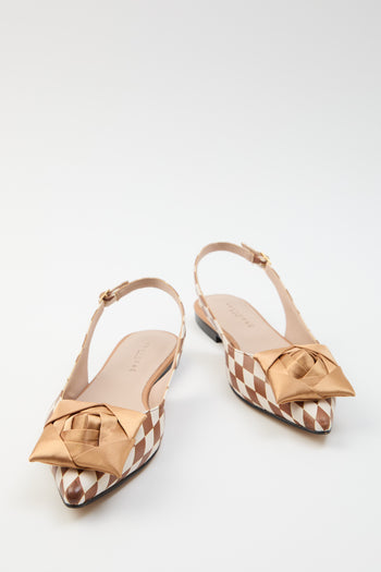 Tre Emme Slingback Oro Donna - 7