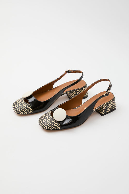 Tre Emme Slingback Nero Donna - 2