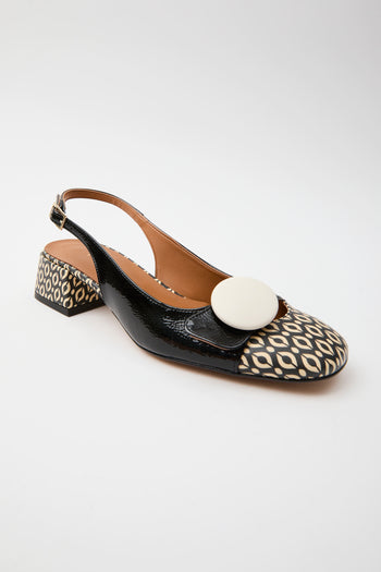 Tre Emme Slingback Nero Donna - 4