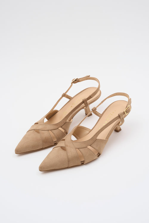 Tre Emme Slingback Taupe Donna - 2