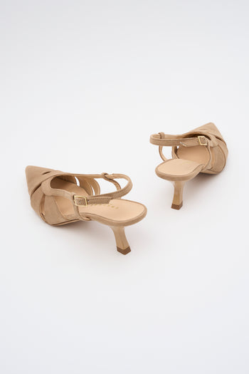 Tre Emme Slingback Taupe Donna - 5