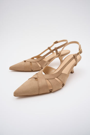 Tre Emme Slingback Taupe Donna - 6