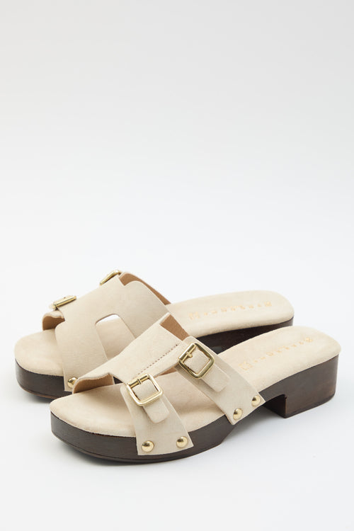 Tre Emme Zoccolo Beige Donna - 2
