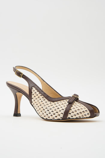 Tre Emme Slingback Caffe/t.moro Donna - 6