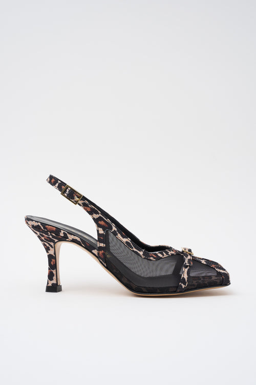 Tre Emme Slingback Nero/miele Donna