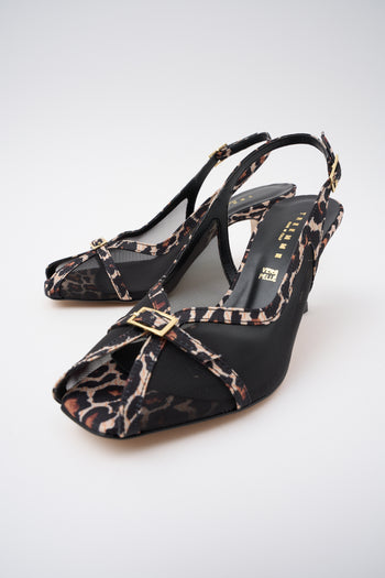 Tre Emme Slingback Nero/miele Donna - 5