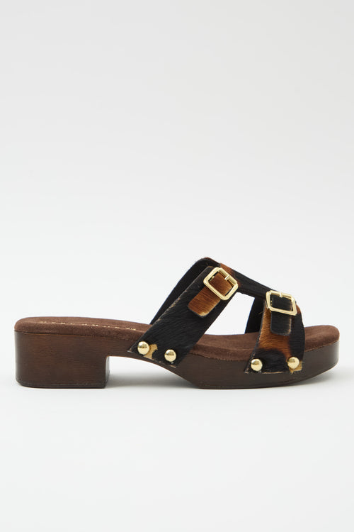 Tre Emme Zoccolo Marrone Donna