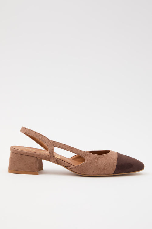 Tre Emme Slingback Moro/naturale Donna