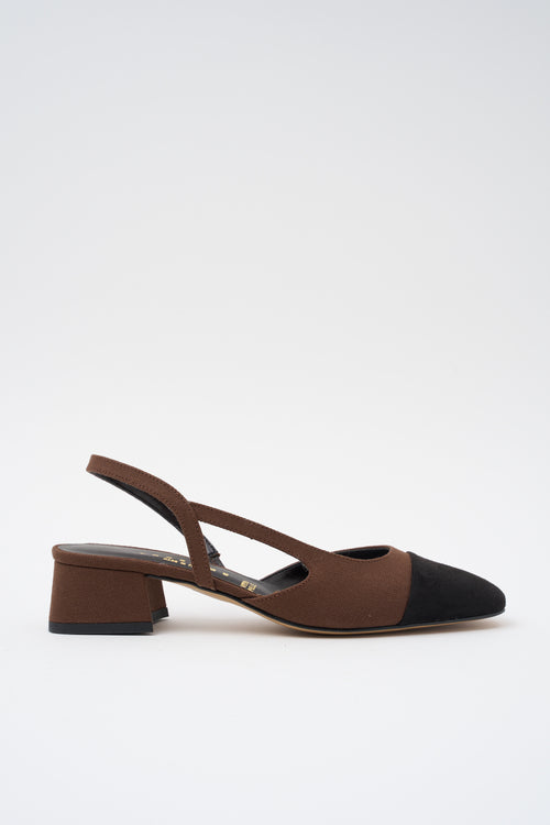 Tre Emme Slingback Nero/t.moro Donna