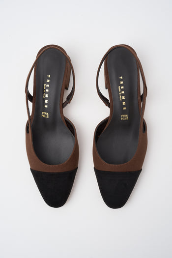 Tre Emme Slingback Nero/t.moro Donna - 3