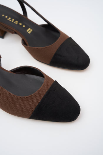 Tre Emme Slingback Nero/t.moro Donna - 4