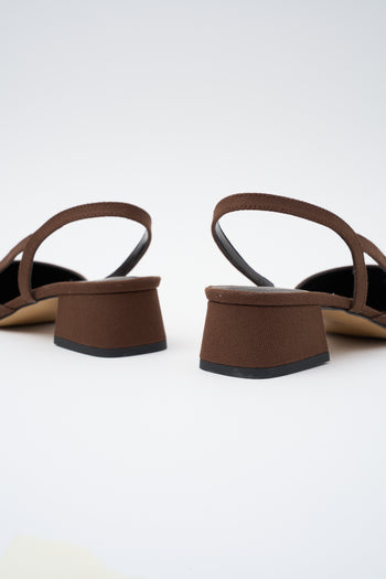 Tre Emme Slingback Nero/t.moro Donna - 5