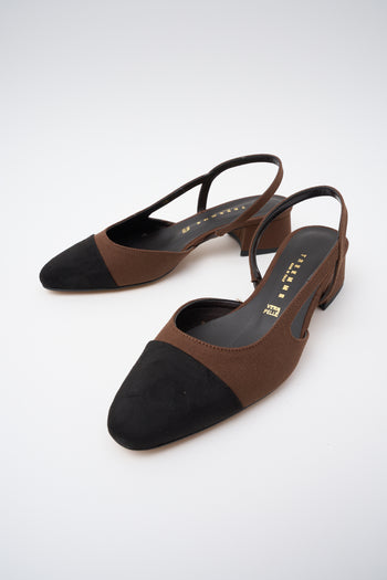 Tre Emme Slingback Nero/t.moro Donna - 6