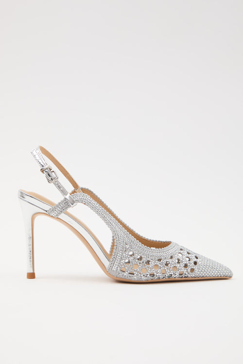 Tre Emme Slingback Argento Donna