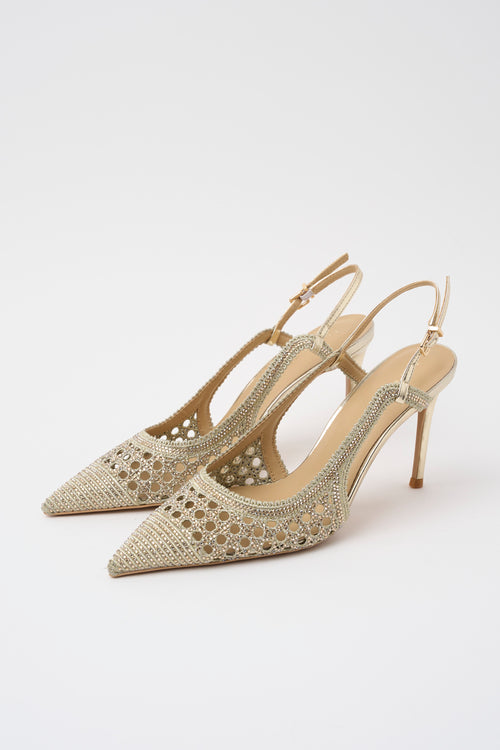 Tre Emme Slingback Oro Donna - 2
