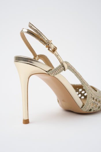 Tre Emme Slingback Oro Donna - 4