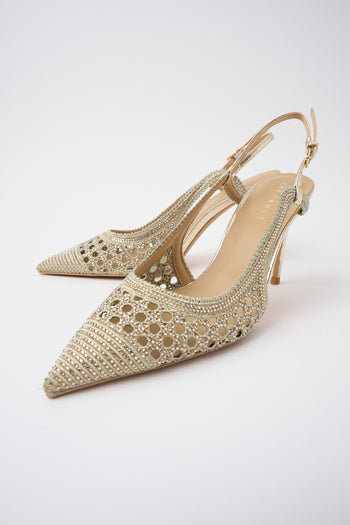 Tre Emme Slingback Oro Donna - 5