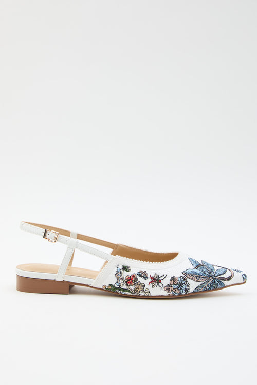Tre Emme Slingback Bianco Donna