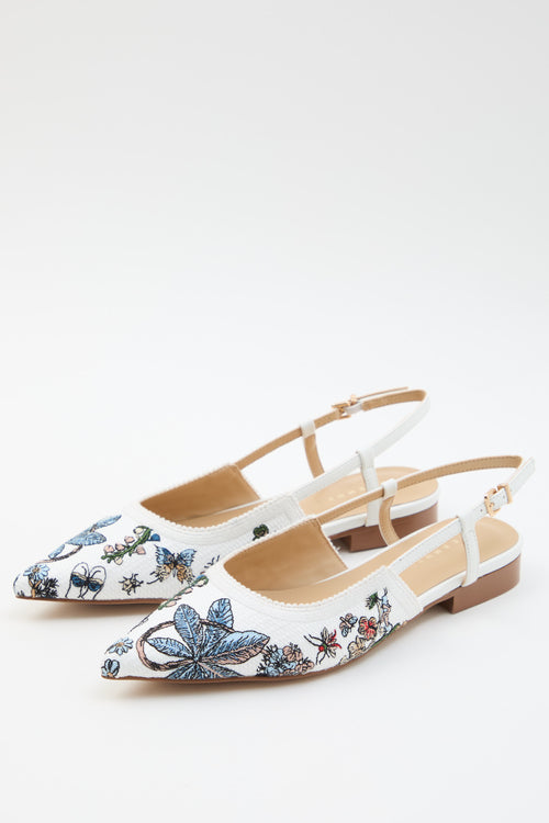 Tre Emme Slingback Bianco Donna - 2