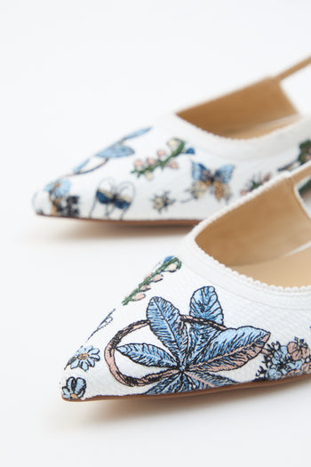 Tre Emme Slingback Bianco Donna - 3