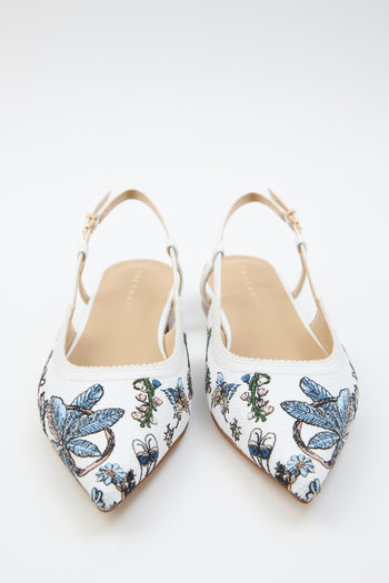 Tre Emme Slingback Bianco Donna - 7