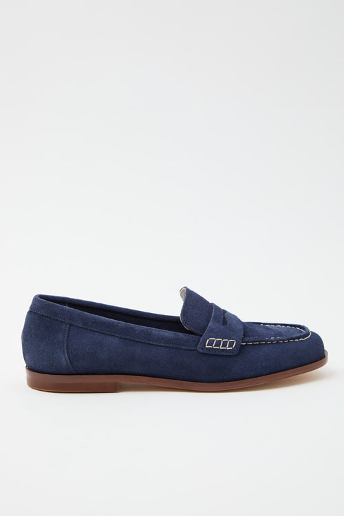 Tre Emme Mocassino Blu Donna