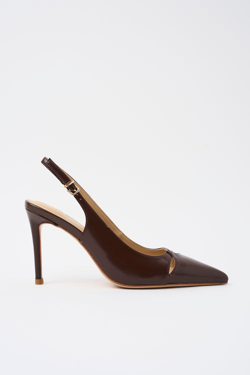 Tre Emme Slingback Dark Brown Donna - 2