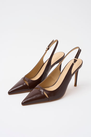 Tre Emme Slingback Dark Brown Donna - 4