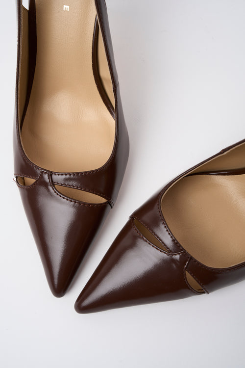 Tre Emme Slingback Dark Brown Donna