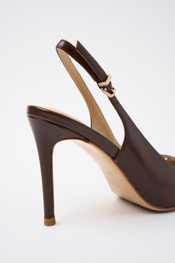 Tre Emme Slingback Dark Brown Donna - 5