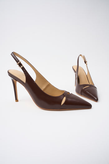 Tre Emme Slingback Dark Brown Donna - 3