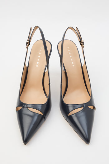 Tre Emme Slingback Navy Donna - 3