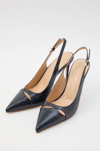 Tre Emme Slingback Navy Donna - 5