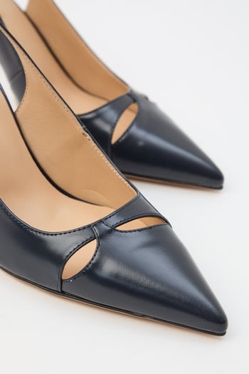 Tre Emme Slingback Navy Donna - 6