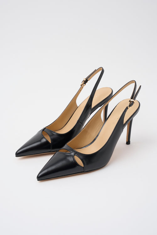 Tre Emme Slingback Nero Donna - 2