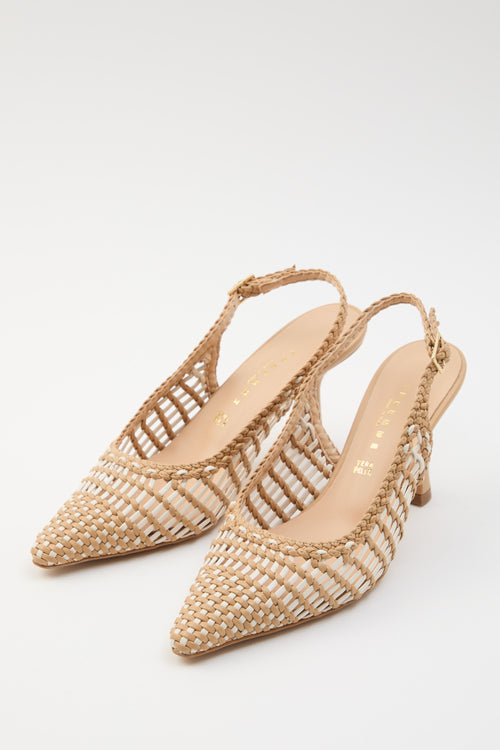 Tre Emme Slingback Naturale+burro Donna - 2