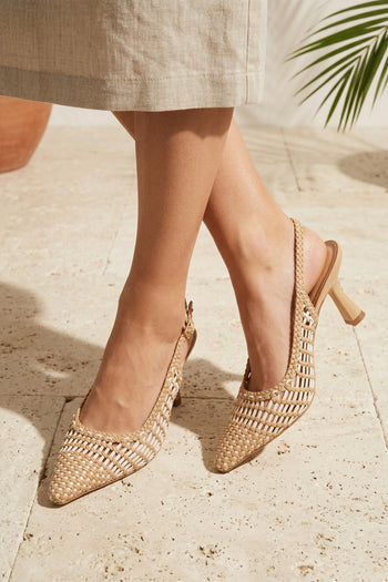 Tre Emme Slingback Naturale+burro Donna - 11