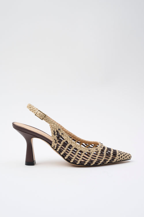 Tre Emme Slingback T.moro+beige Donna
