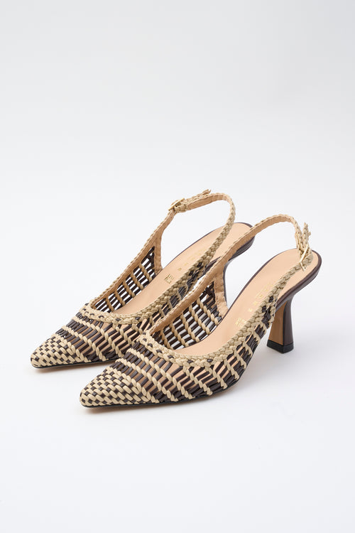 Tre Emme Slingback T.moro+beige Donna - 2