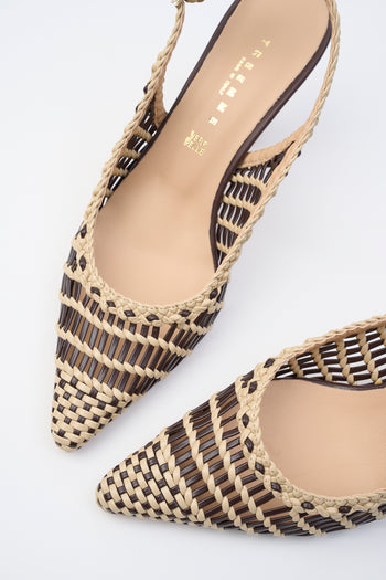 Tre Emme Slingback T.moro+beige Donna - 3