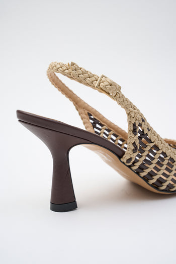 Tre Emme Slingback T.moro+beige Donna - 4