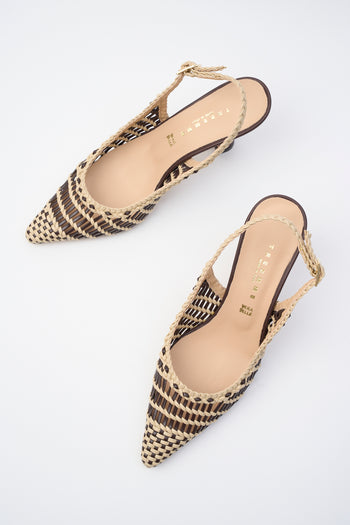 Tre Emme Slingback T.moro+beige Donna - 5