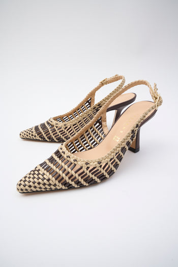 Tre Emme Slingback T.moro+beige Donna - 6