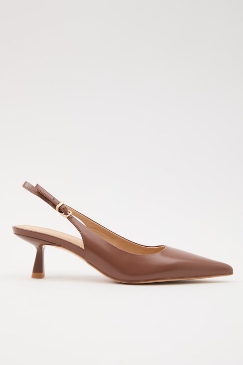 Tre Emme Slingback Dark Brown Donna