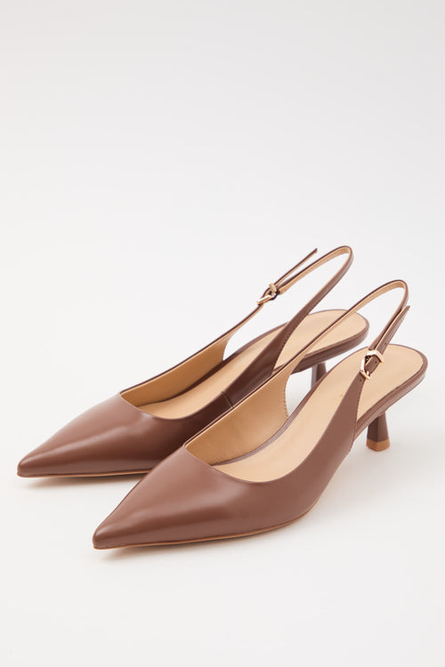 Tre Emme Slingback Dark Brown Donna - 2