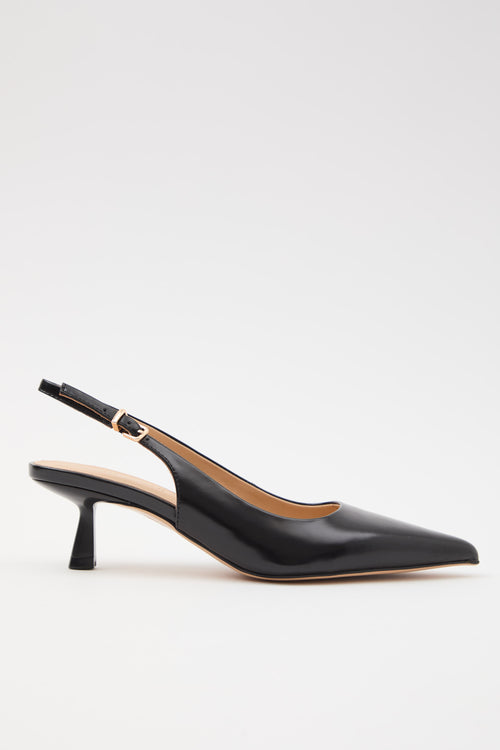 Tre Emme Slingback Nero Donna